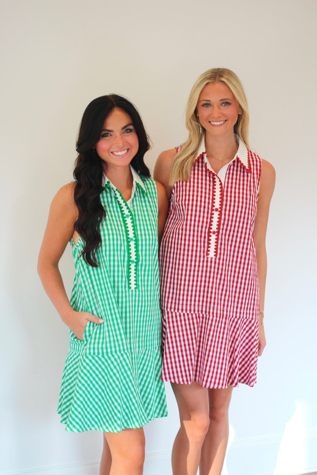 Clover Gingham Mini Dress