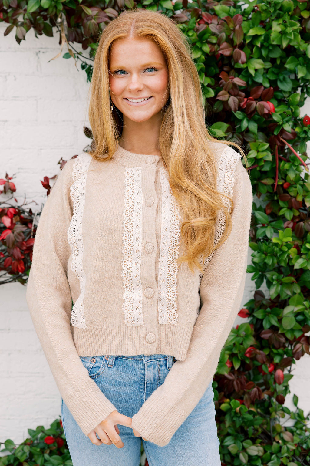 Laced Detail Cardigan