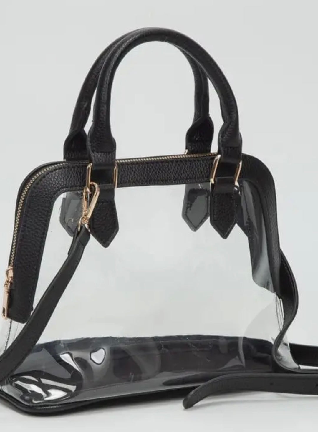 Clear Leather Gameday Bag
