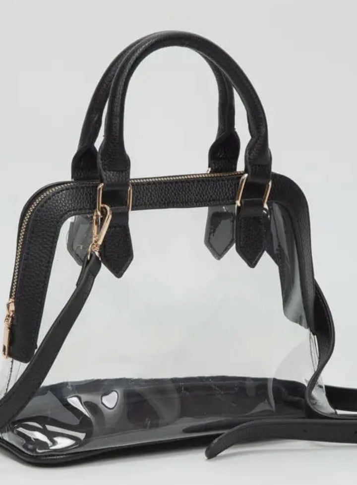 Clear Leather Gameday Bag