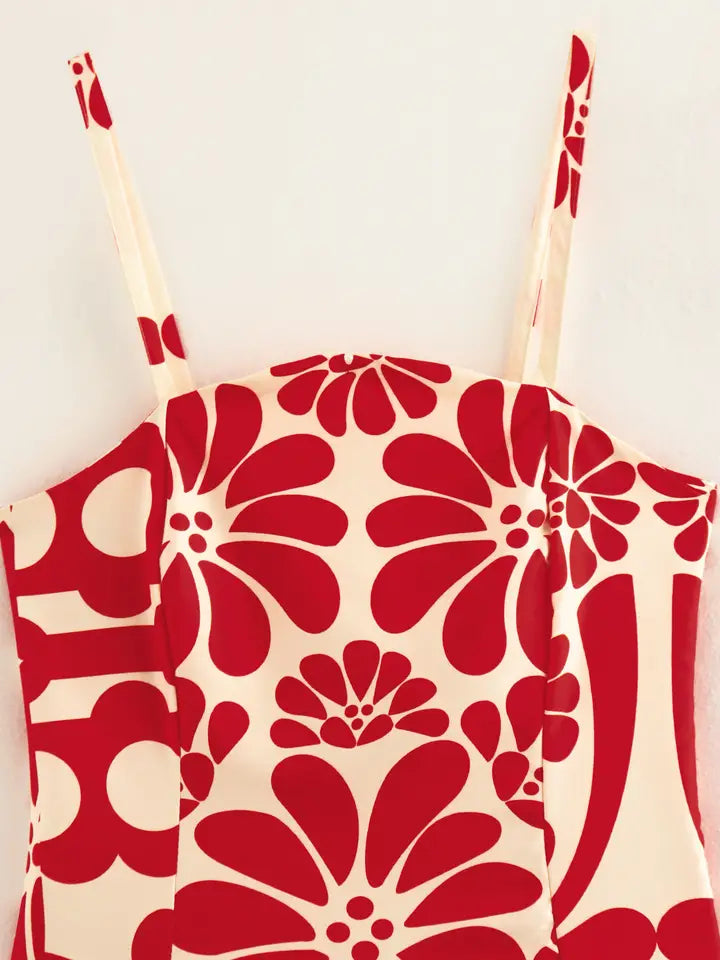 Red Blossom Dress