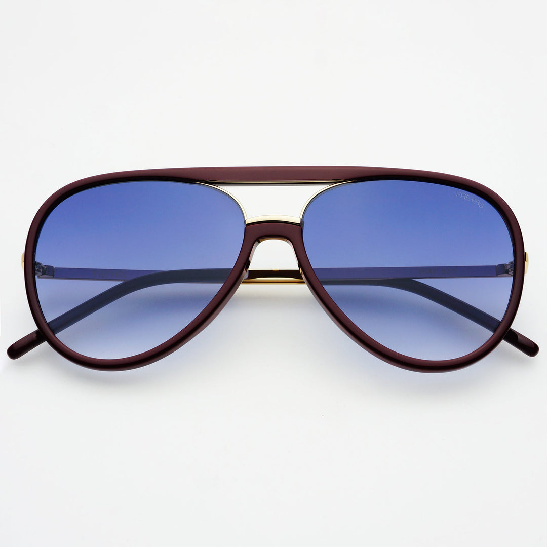 Shay Aviator Sunglasses - Burgundy