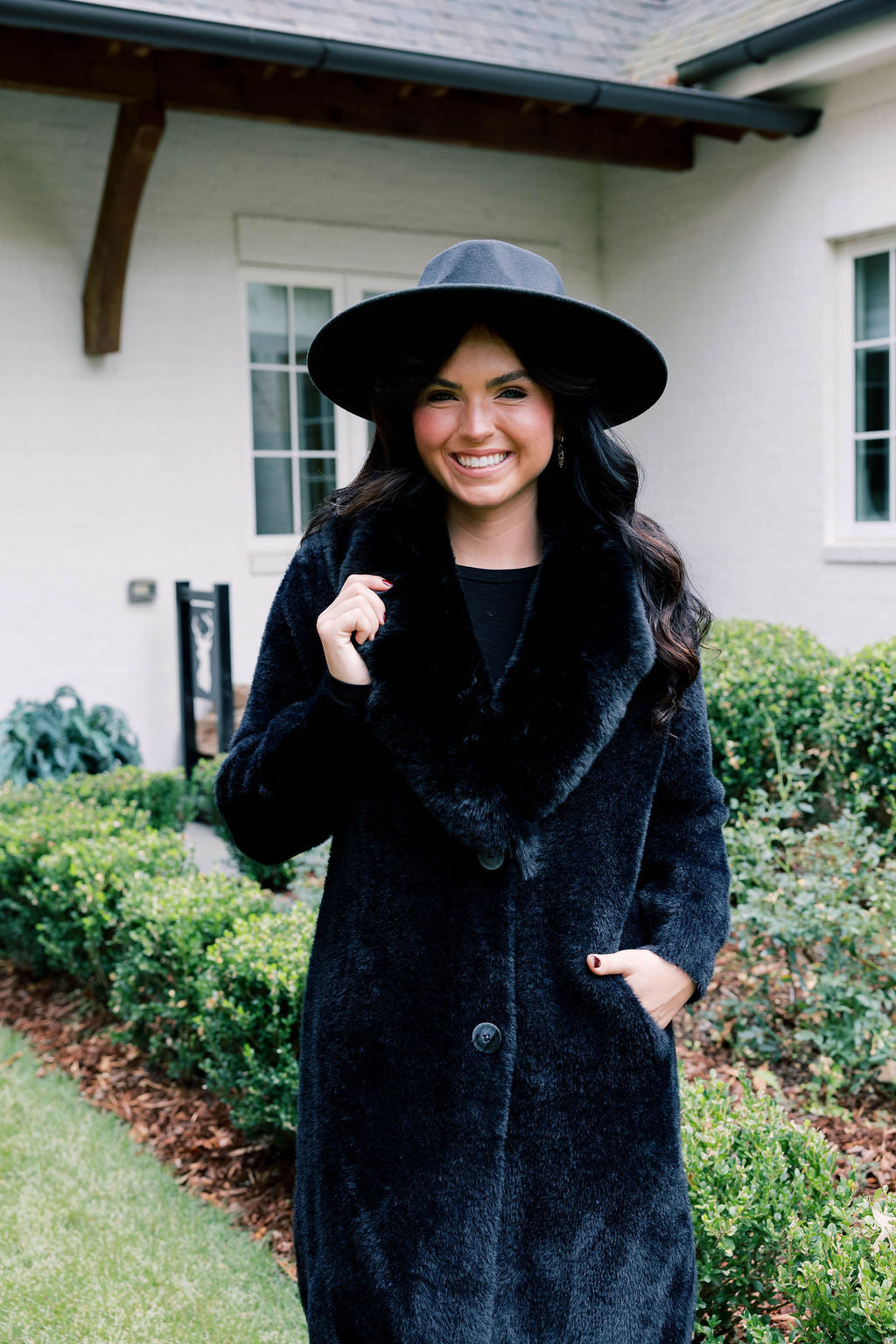 Faux Fur Sweater Jacket