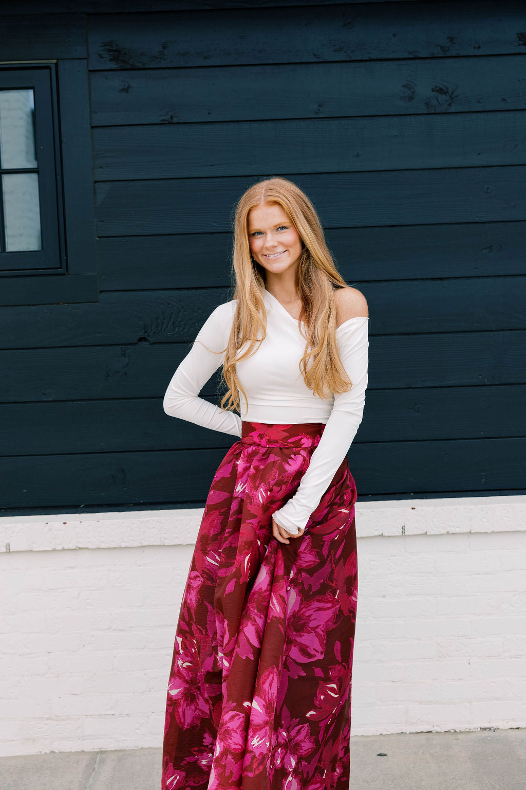 Fuchsia Fields Skirt