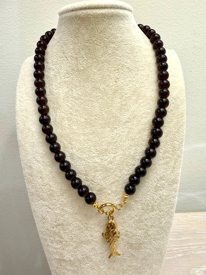 Beaded Fish Necklace