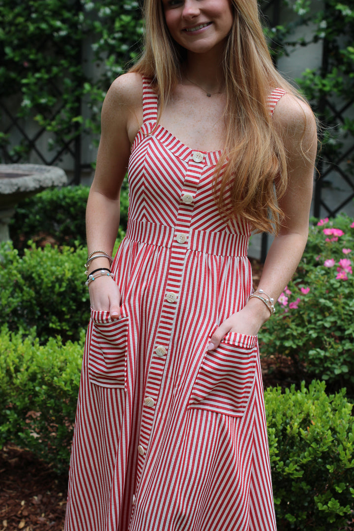 Summer Seersucker Dress