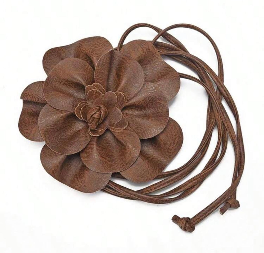 Flower Tie Belt