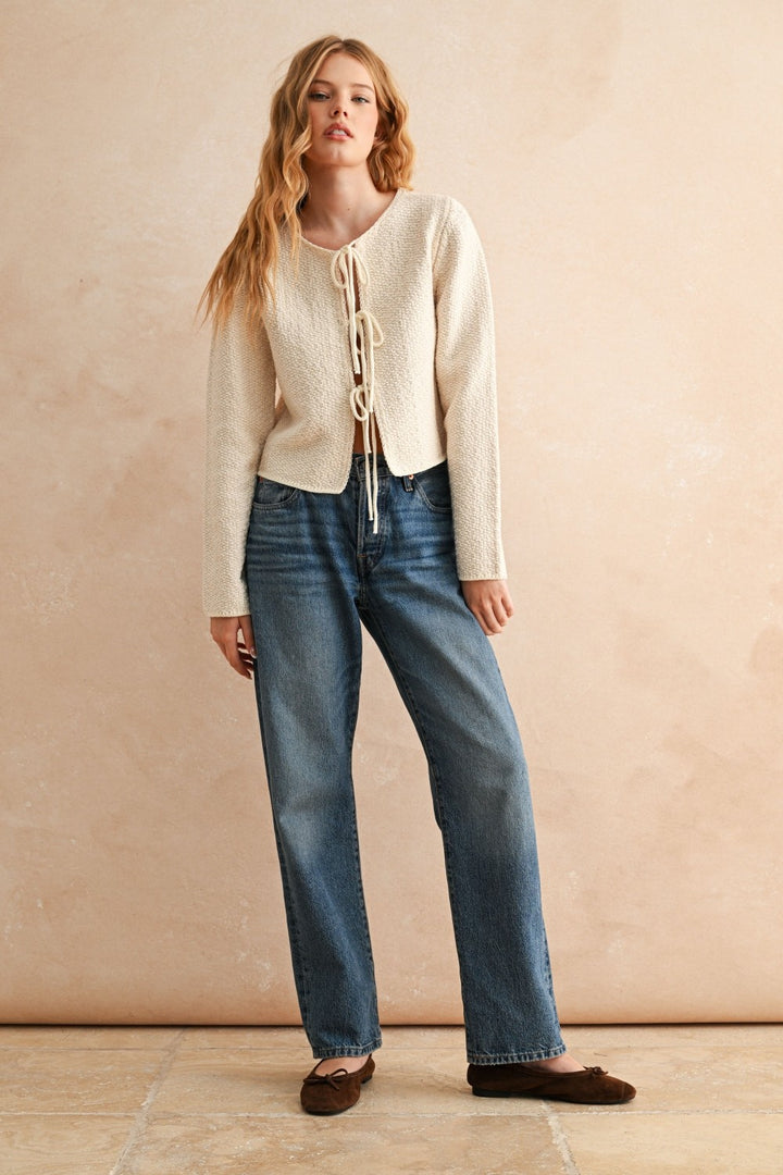 Tied Up Cardigan Sweater