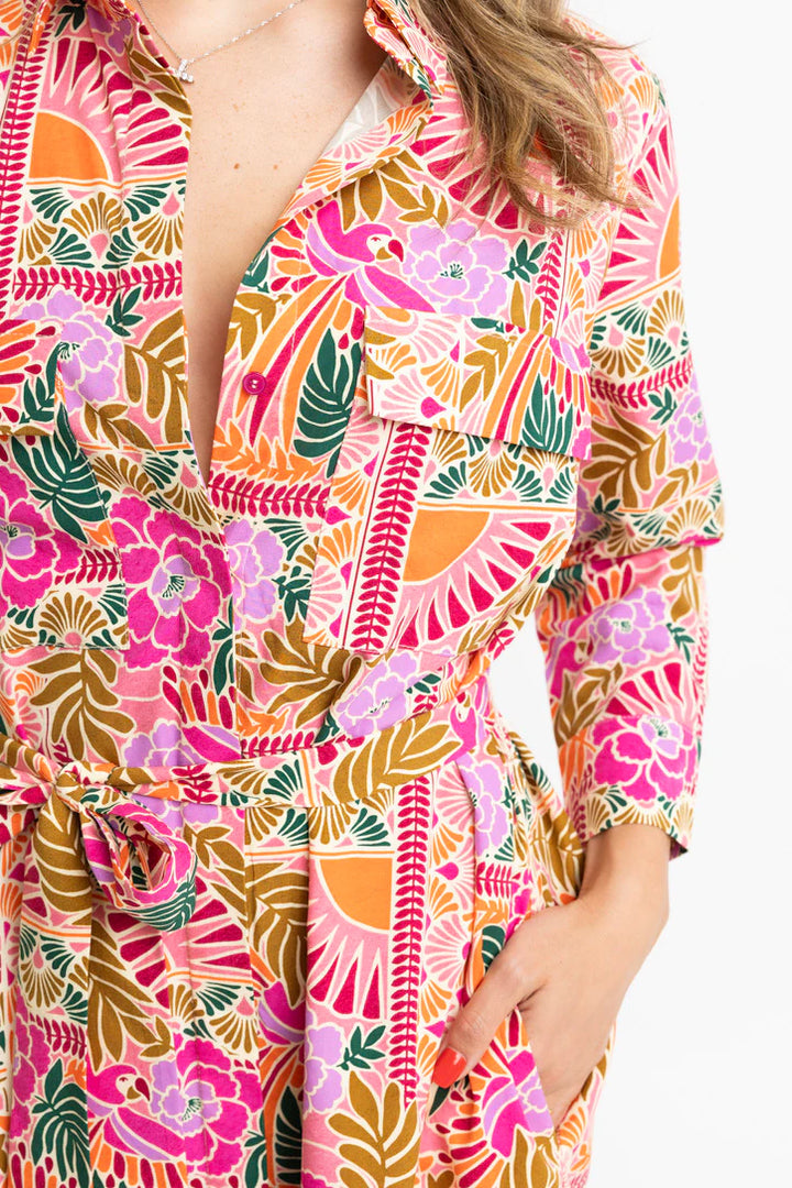 Toucan Shirt Dress