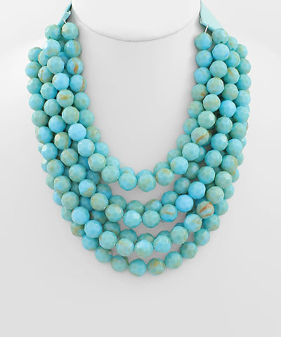 Beaded Statement Necklace