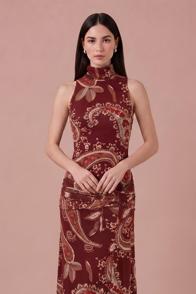 Selena Dress - Burgundy