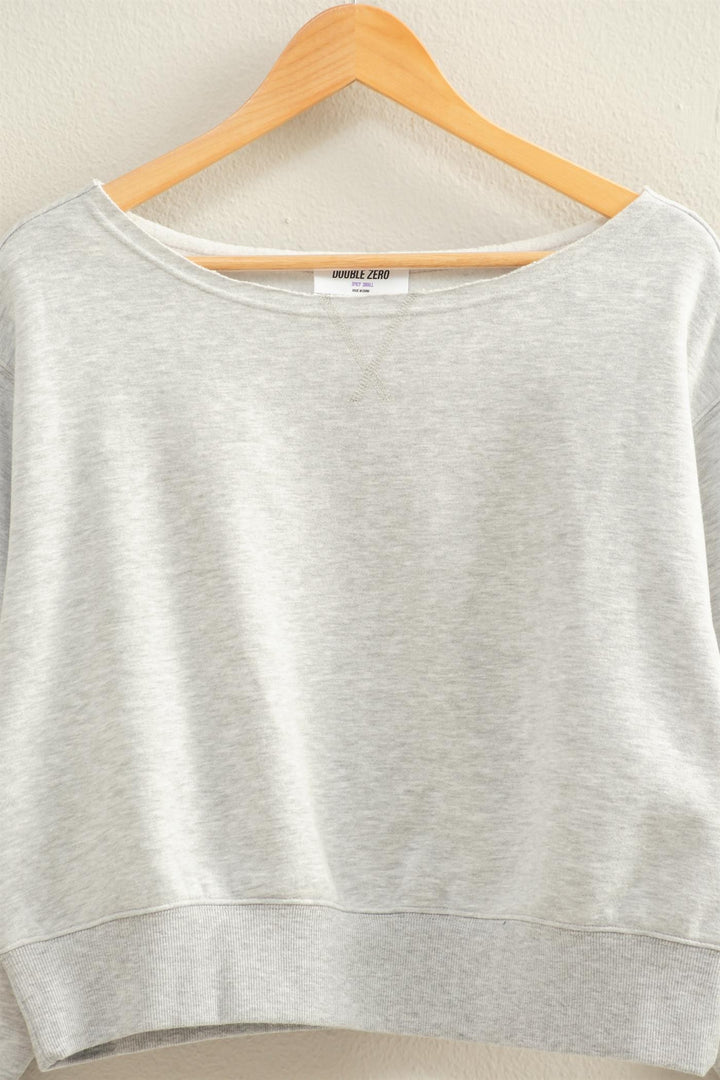 Relaxed Boat Neck Sweatshirt