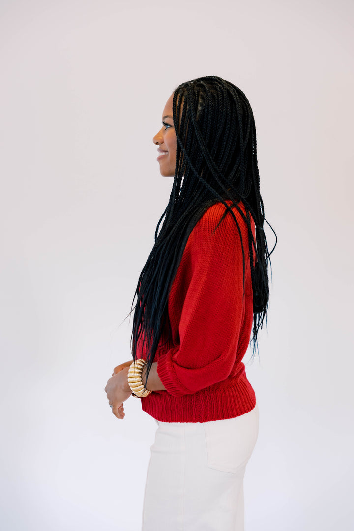 Gold Button Sweater Cardigan