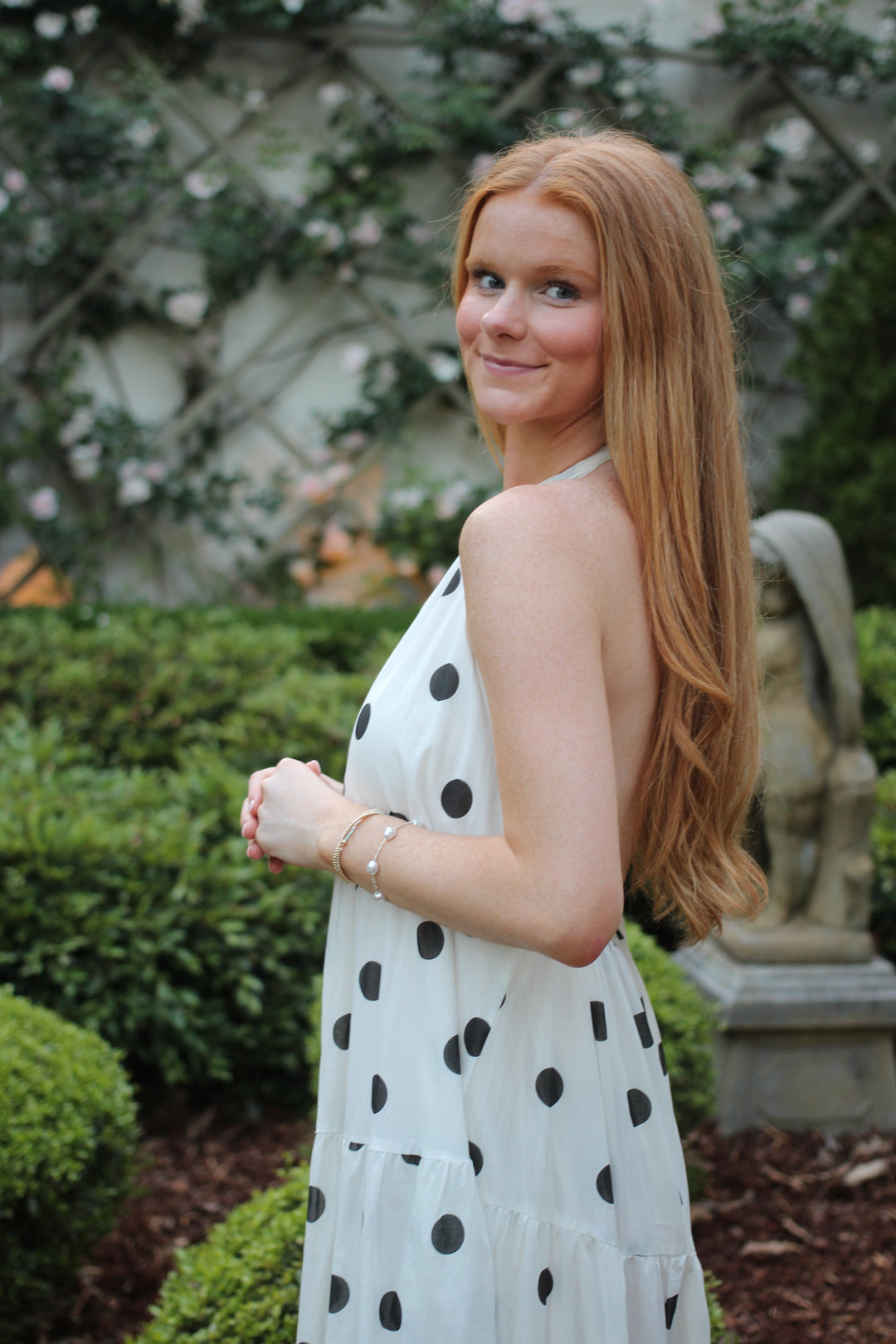 Polka Dotty Halter Dress