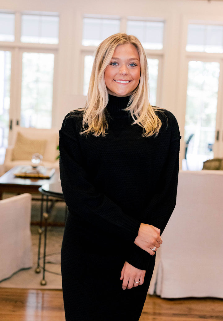 Turtleneck Shirt Dress