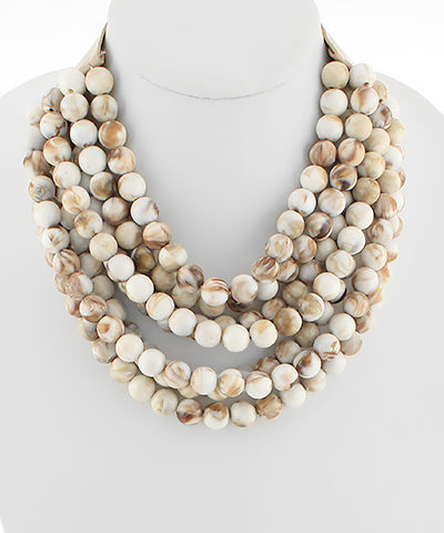 Beaded Statement Necklace