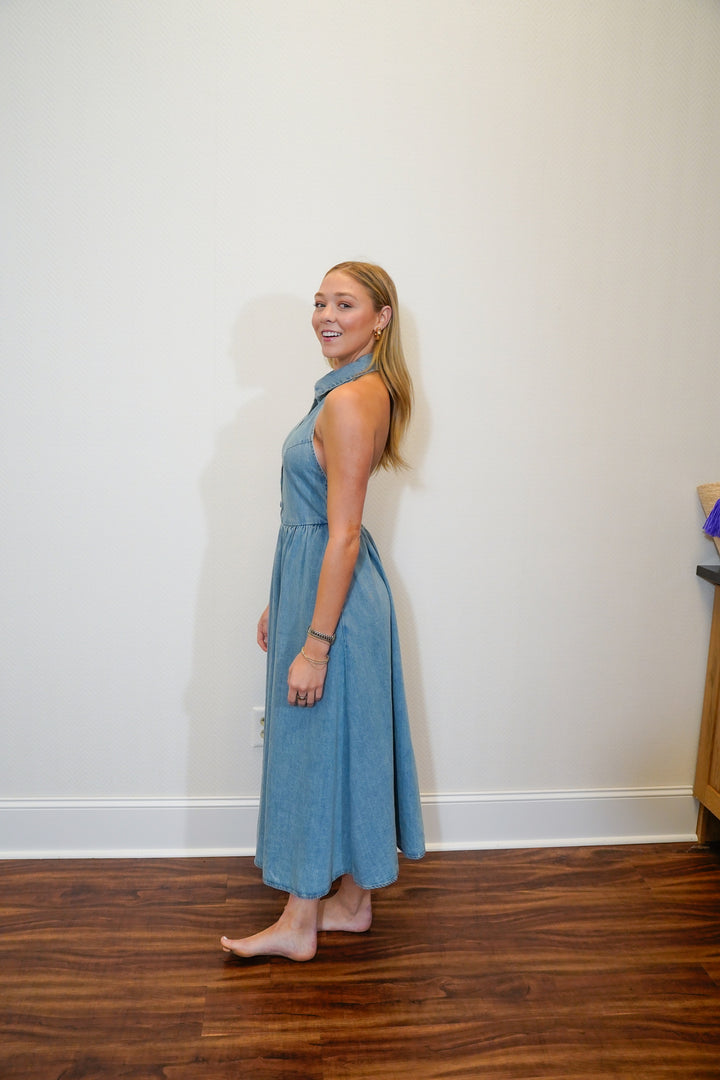 Alyssa Denim Midi Dress