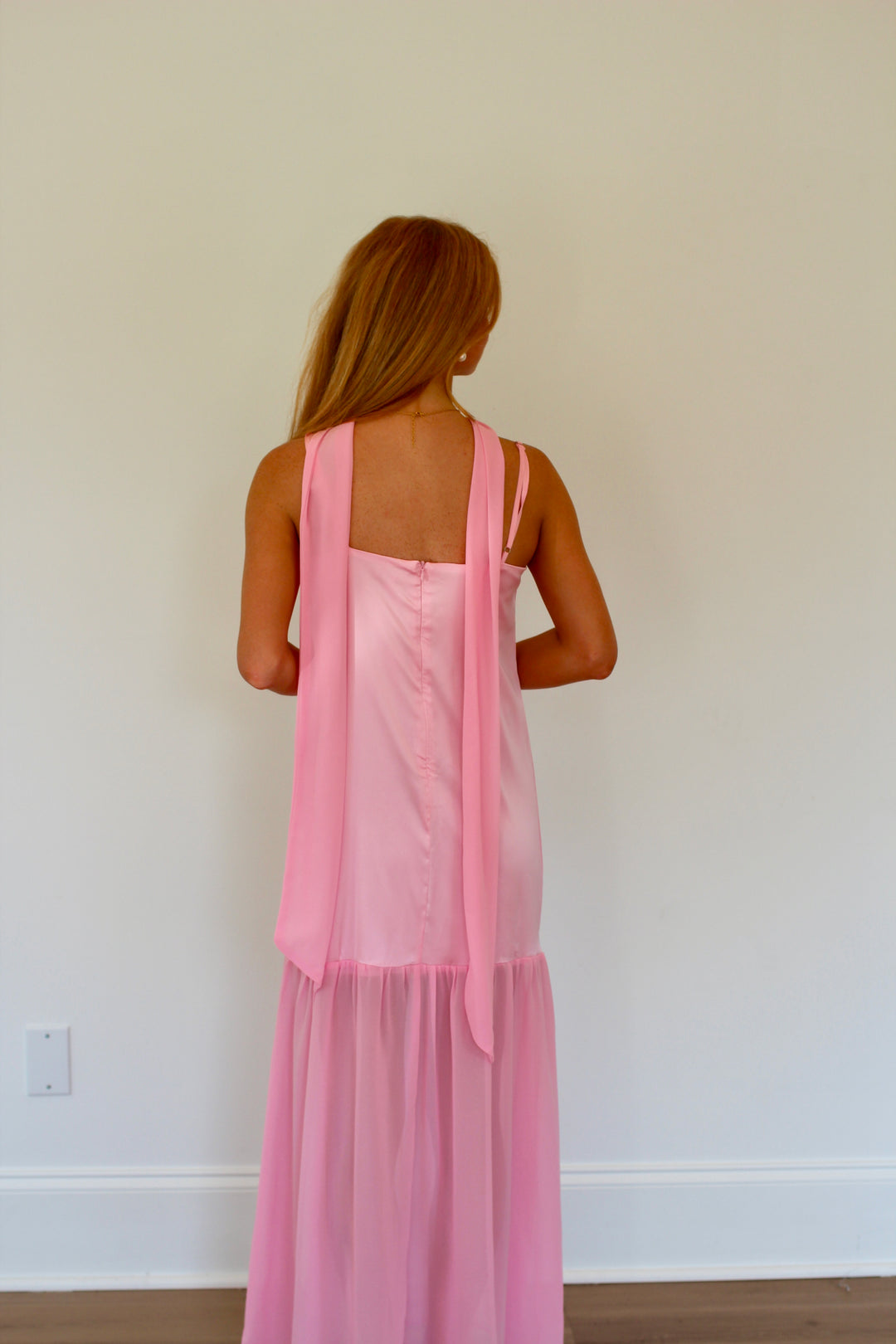 Chiffon Scarf Accent Maxi