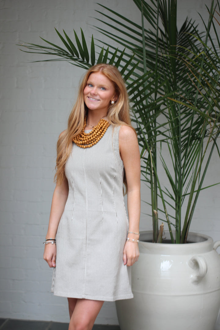 PIntuck Mini Dress