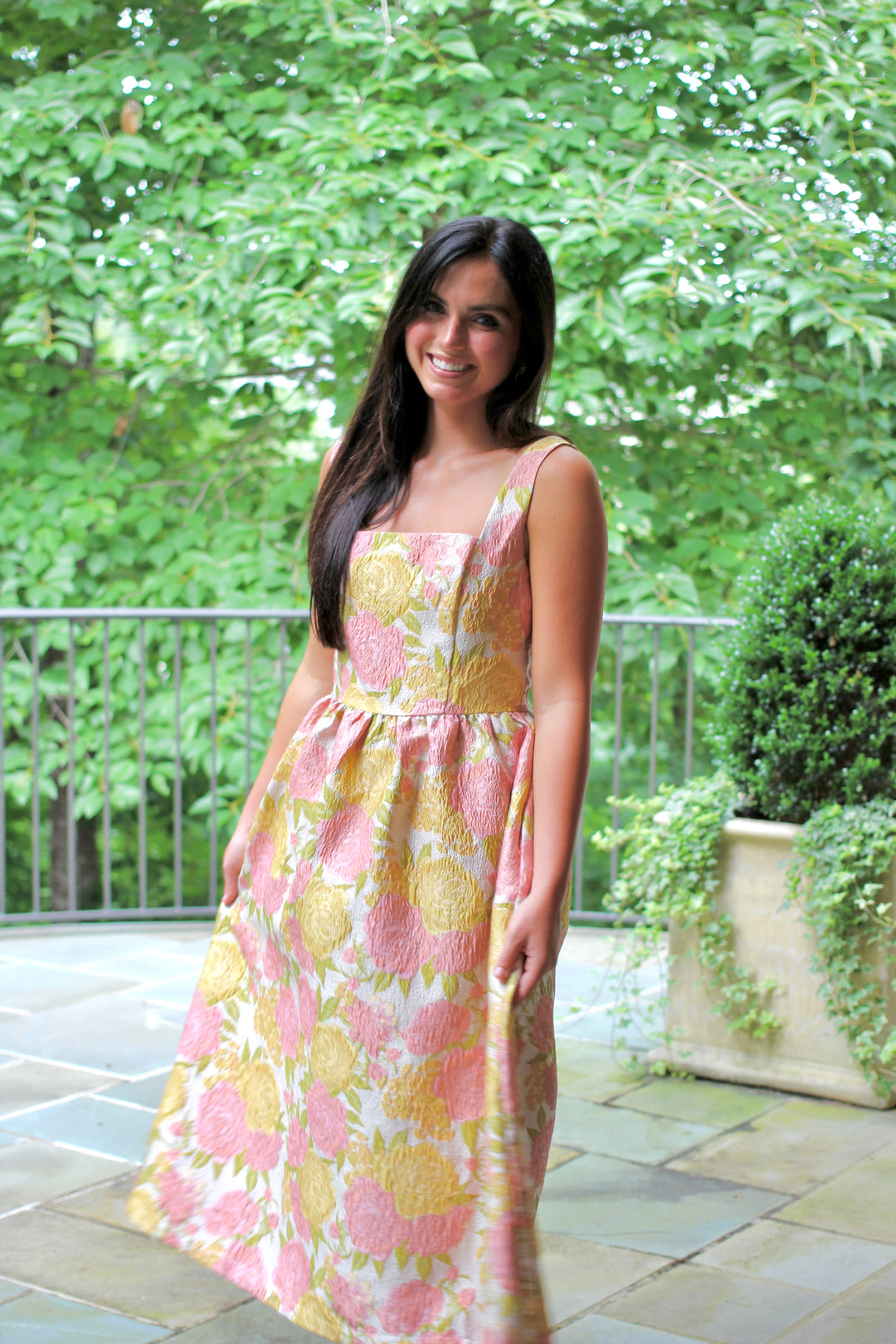 Suzanne Jacquard Midi Dress