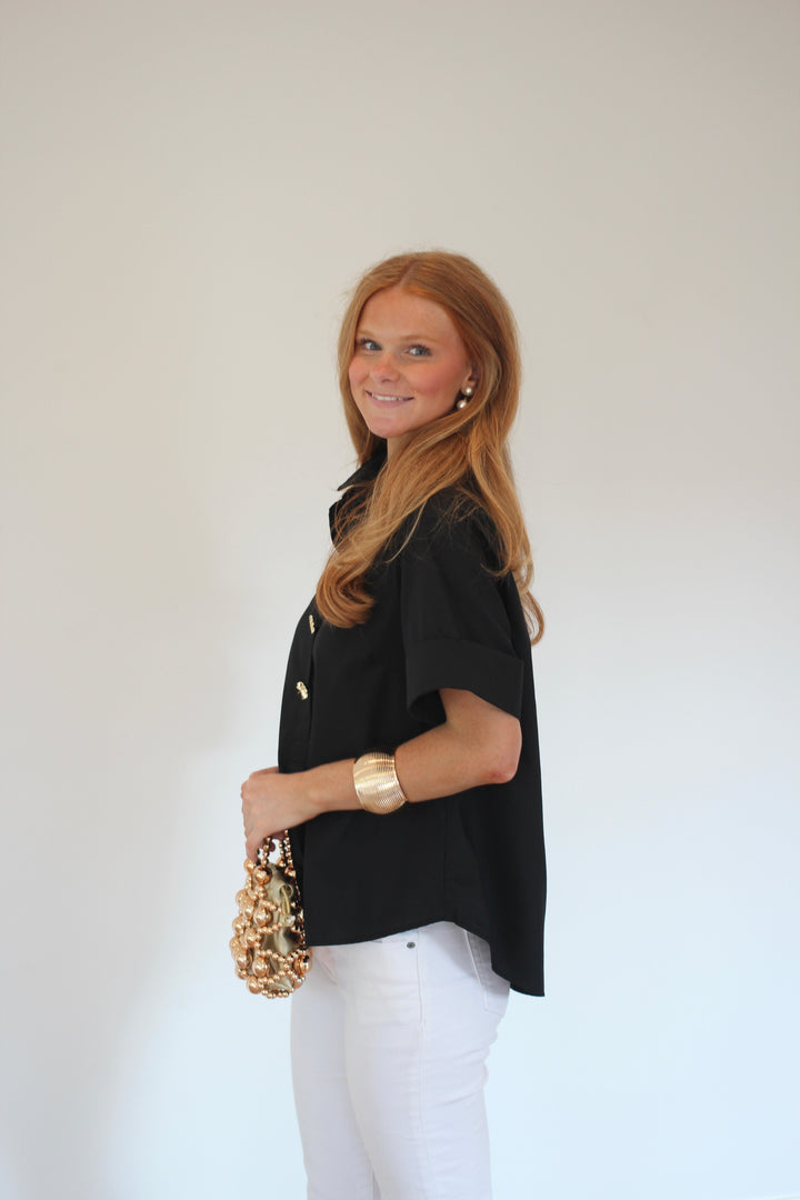 Savannah Gold Button Blouse