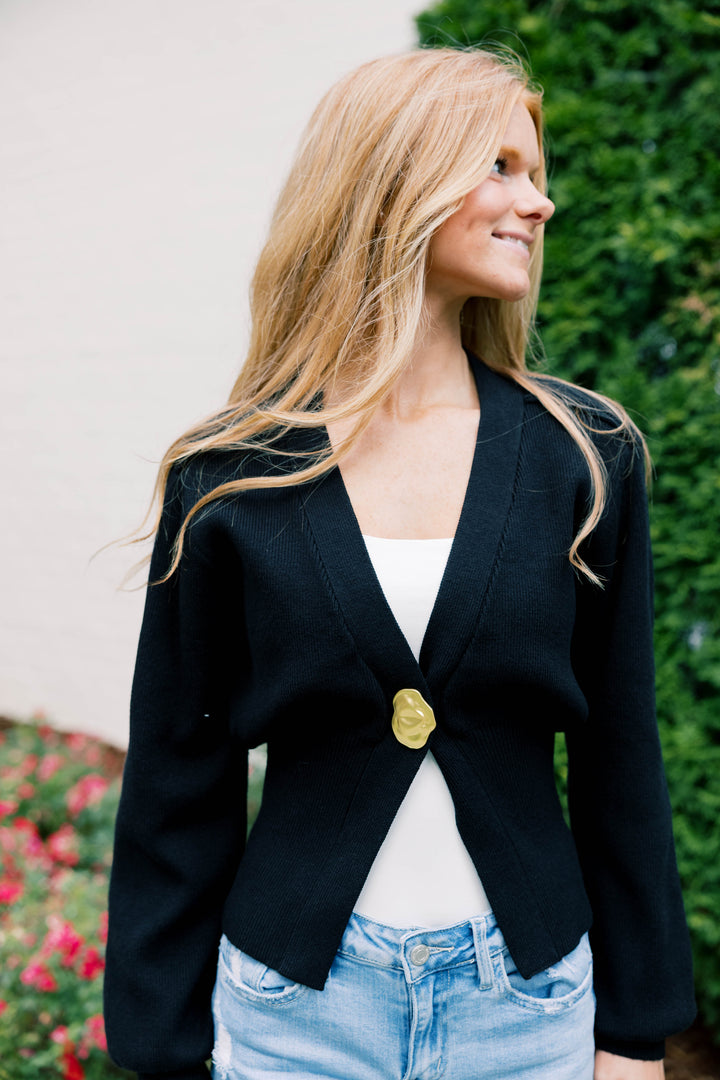 Golden Accent Cardigan
