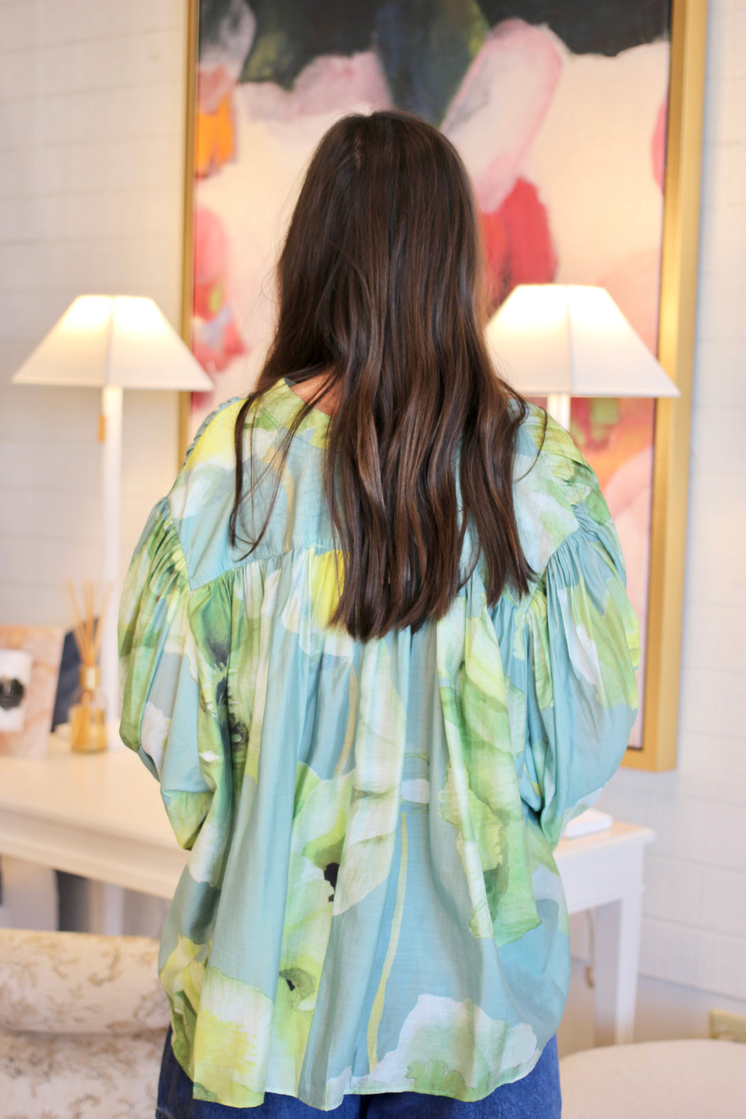 Watercolor Floral Blouse
