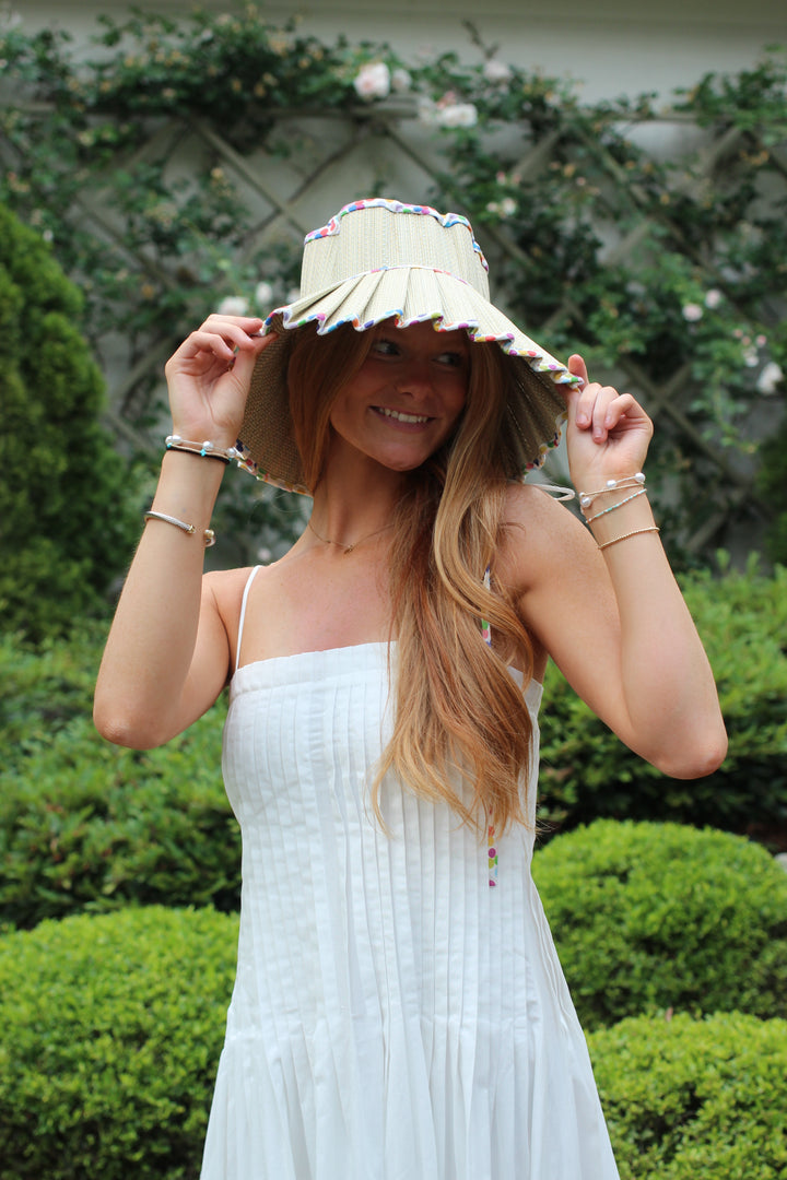 Polka Rainbow Luxe Capri Hat