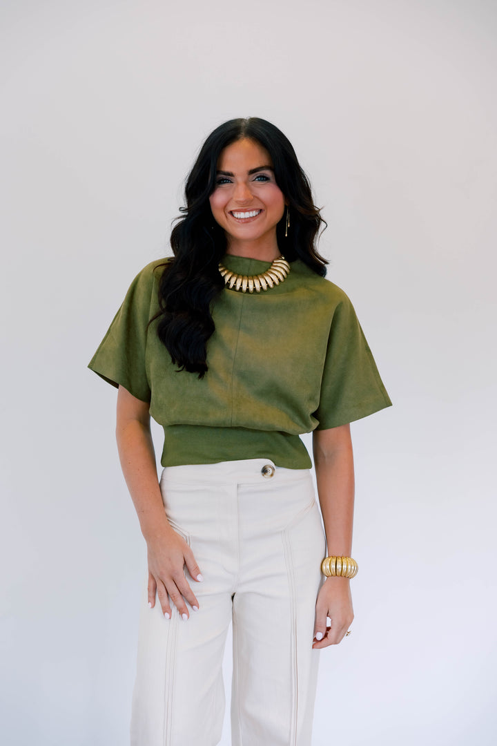 Ines Suede Top