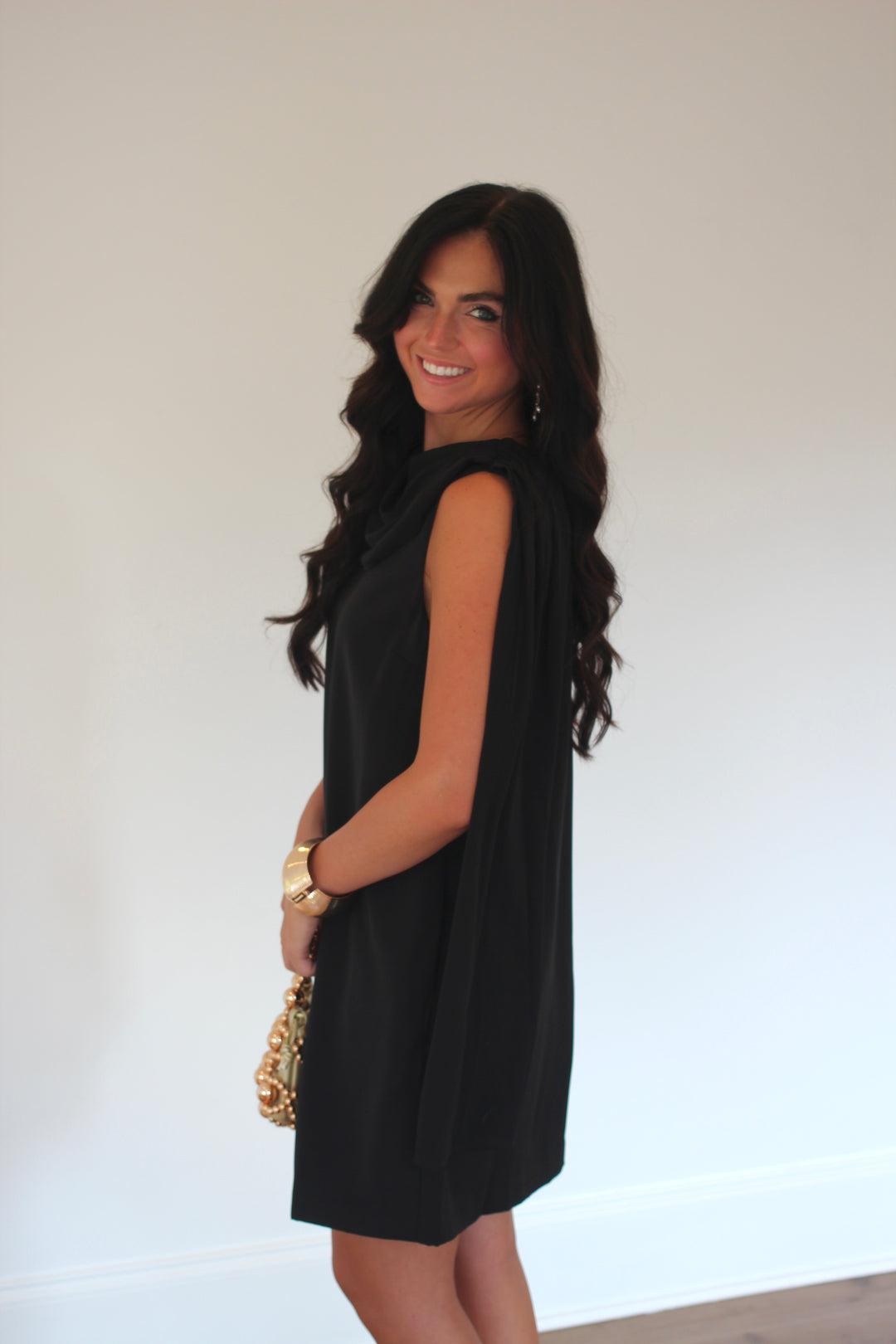 Charleston Cowl Mini Dress