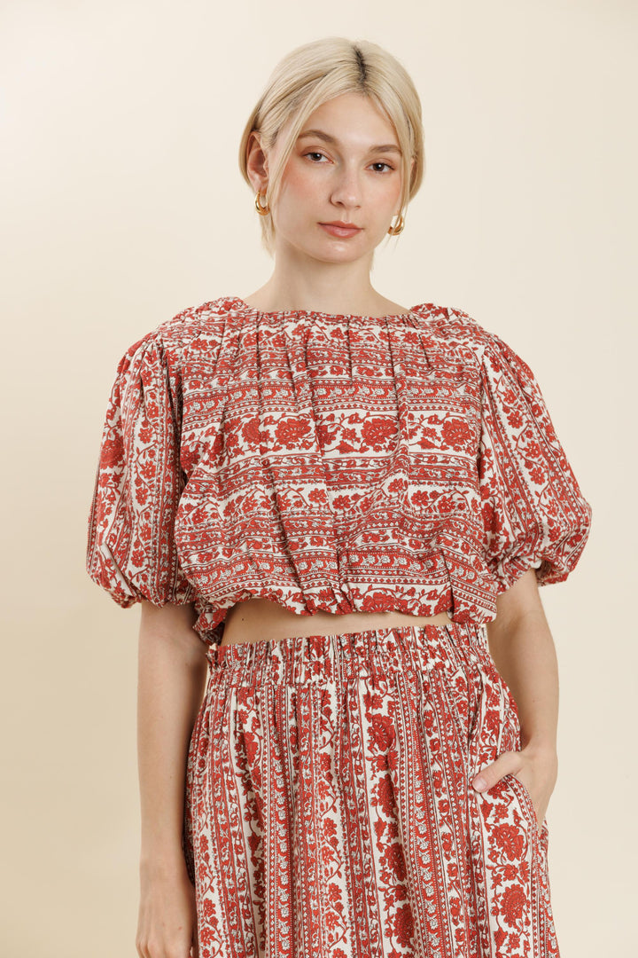 Red Roses Bubble Top