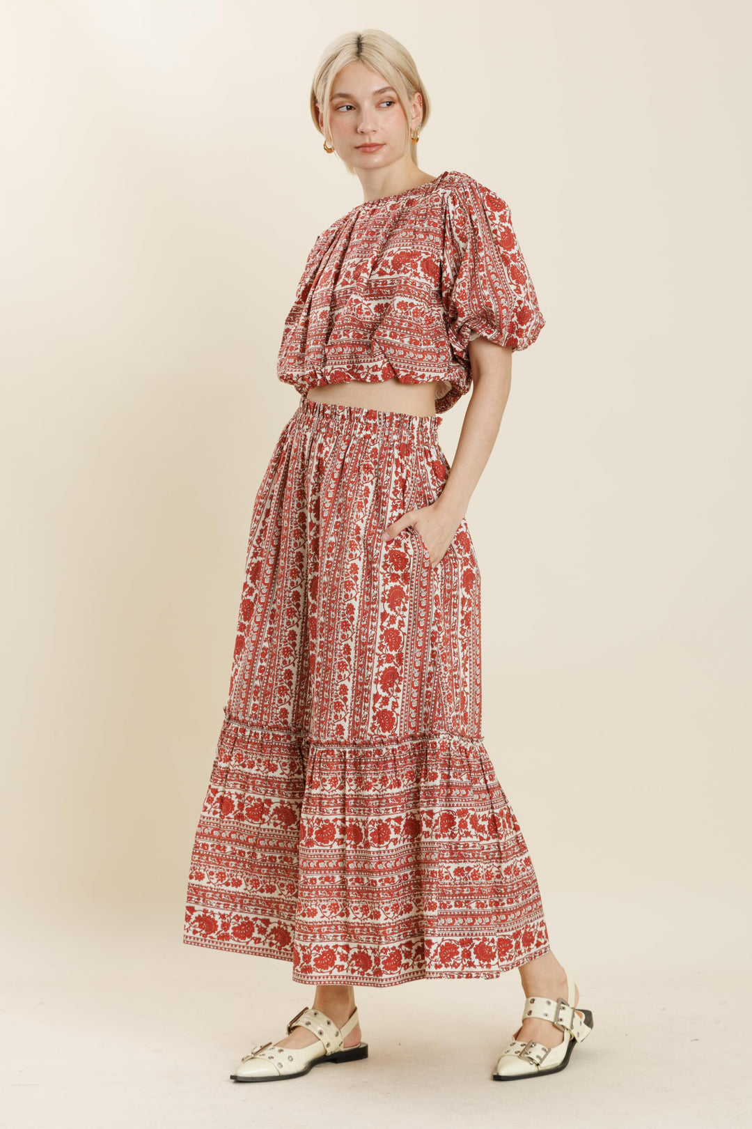Red Roses Bubble Top