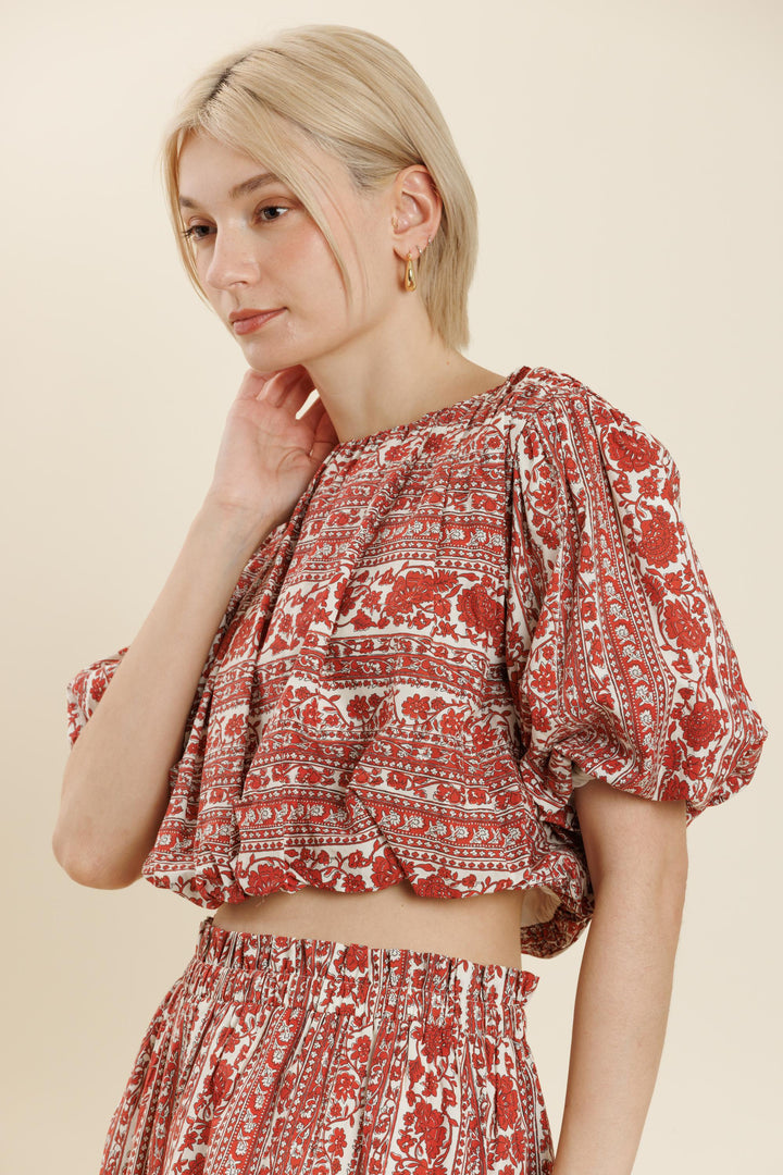 Red Roses Bubble Top