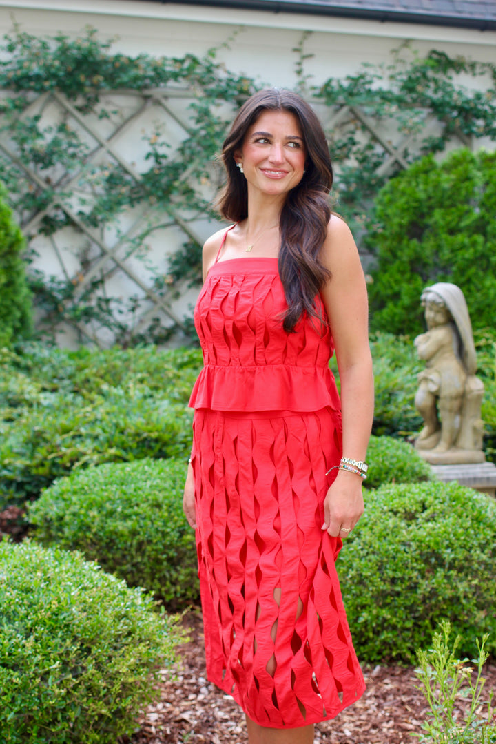 Cherry Wave Skirt Set