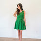 Green One Shoulder Lea Mini Dress