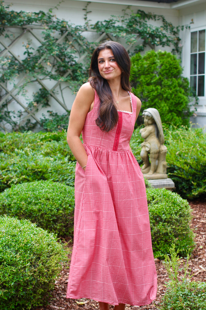 Picnic Corset Gingham Dress