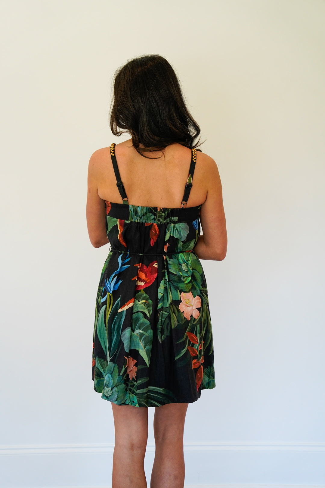 Midnight Macaw Fiesta Dress