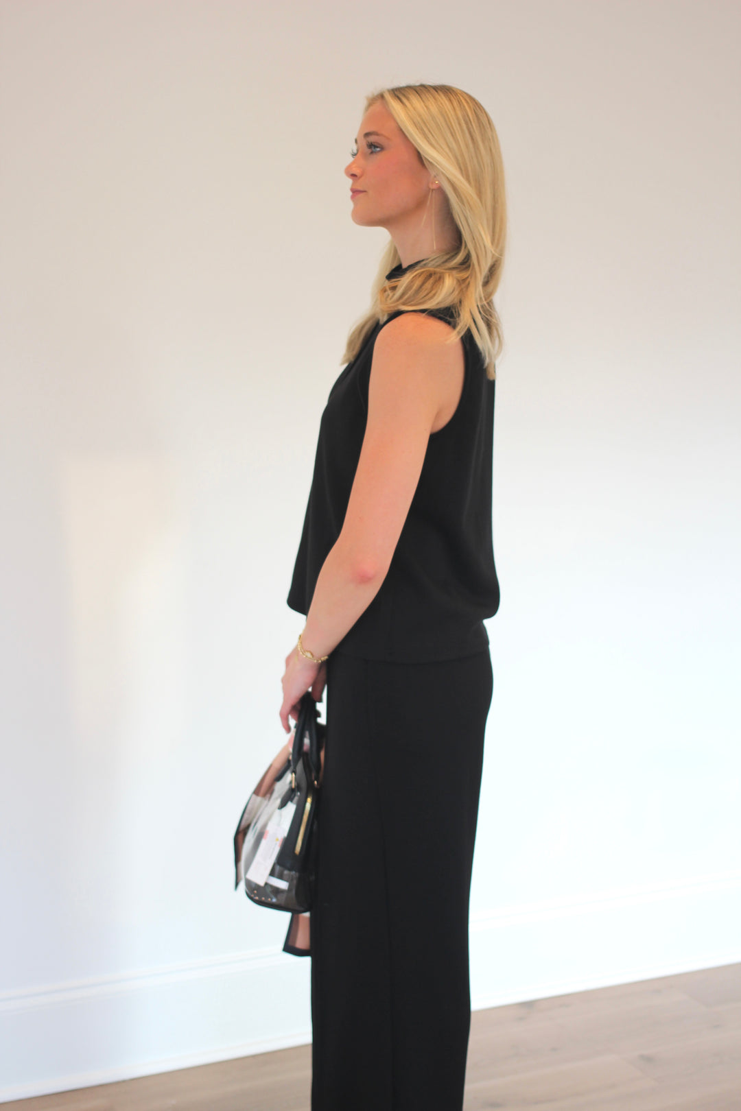 Sleeveless Mock Neck Set