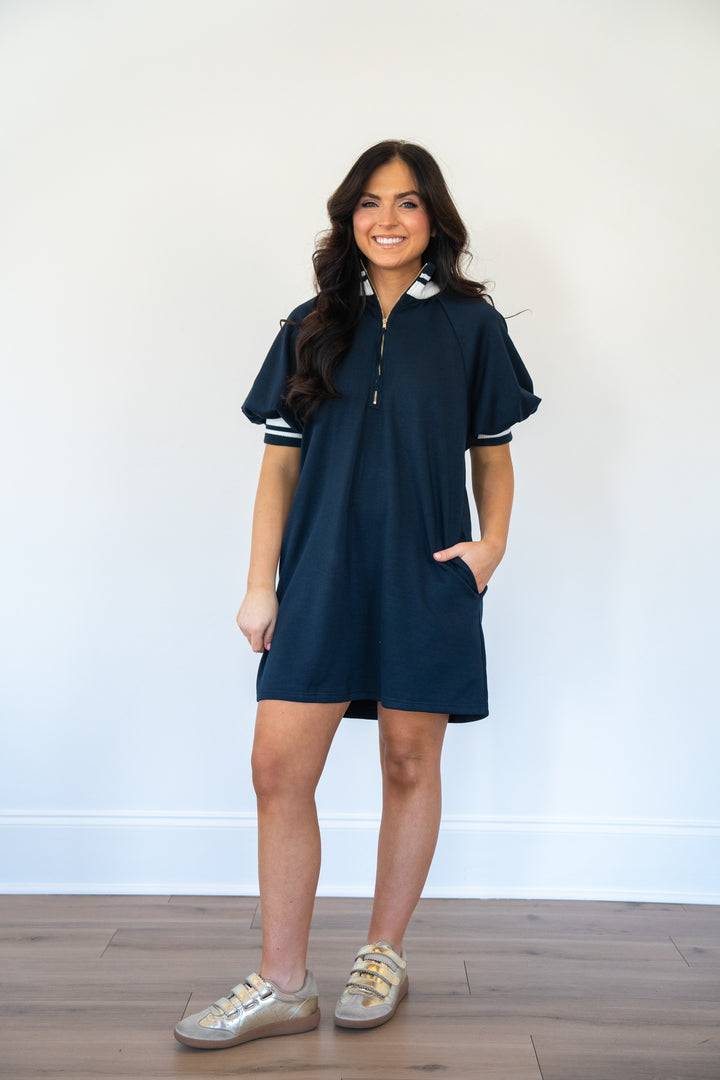 Nautical Throw On And Go Dress