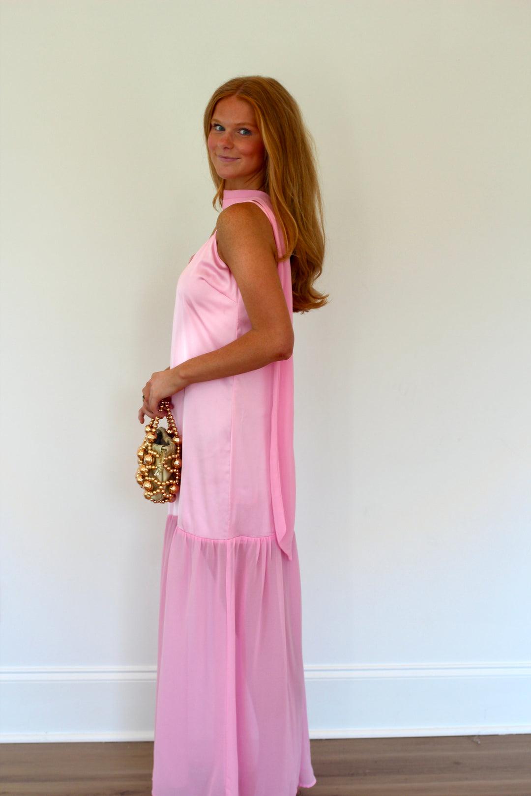 Chiffon Scarf Accent Maxi