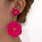 3-D Flower Drop Earring