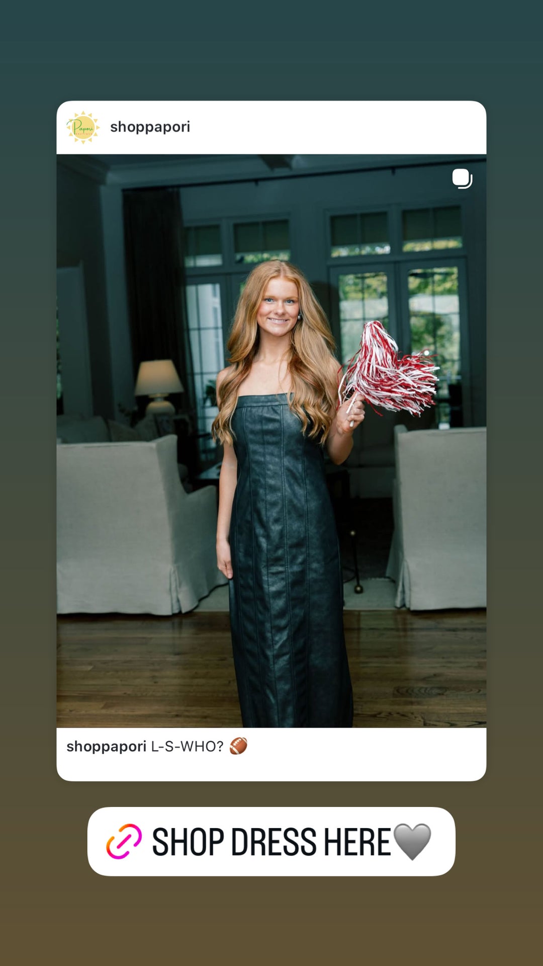 Coated Leather Midi Dress