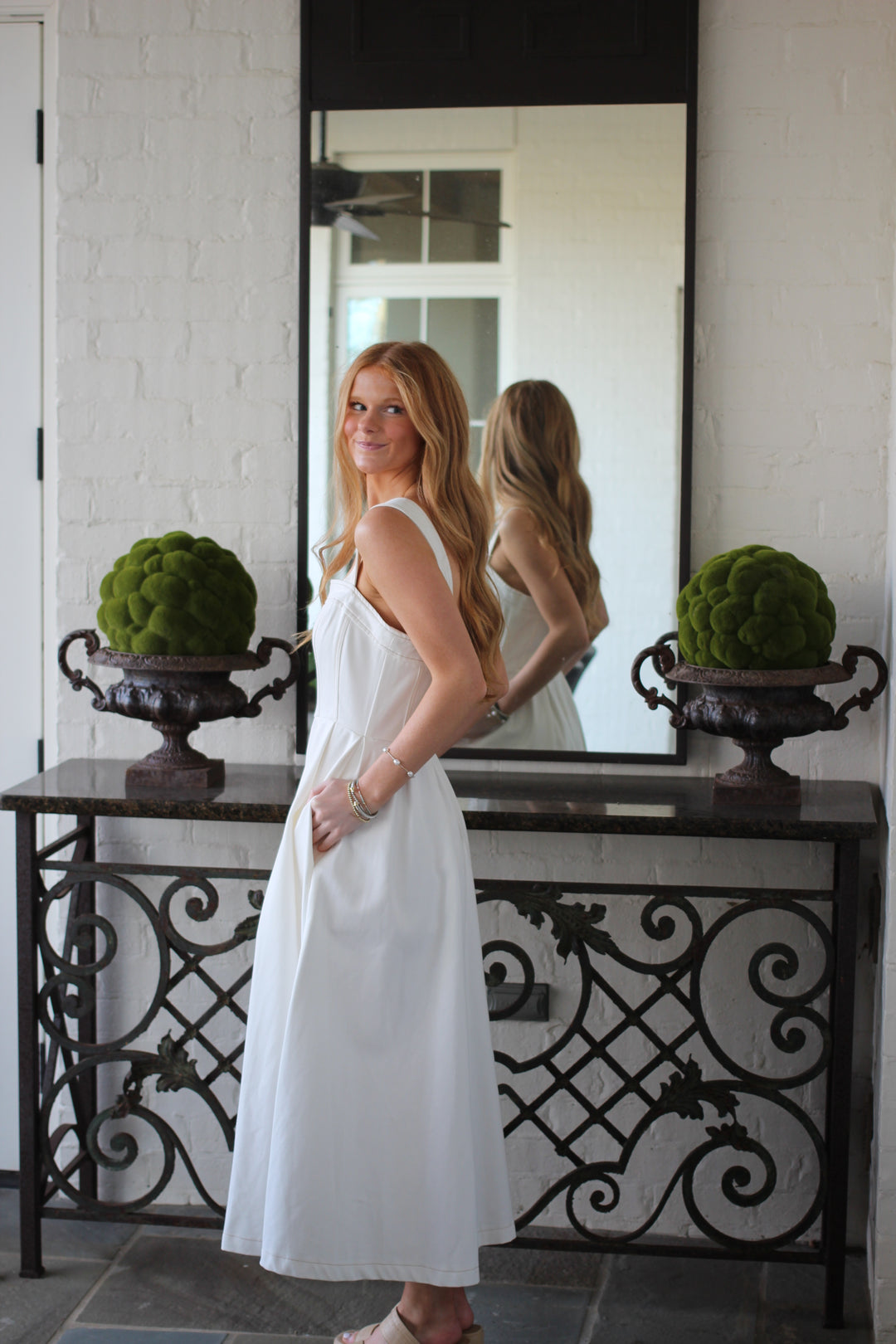White Dunes Denim Dress
