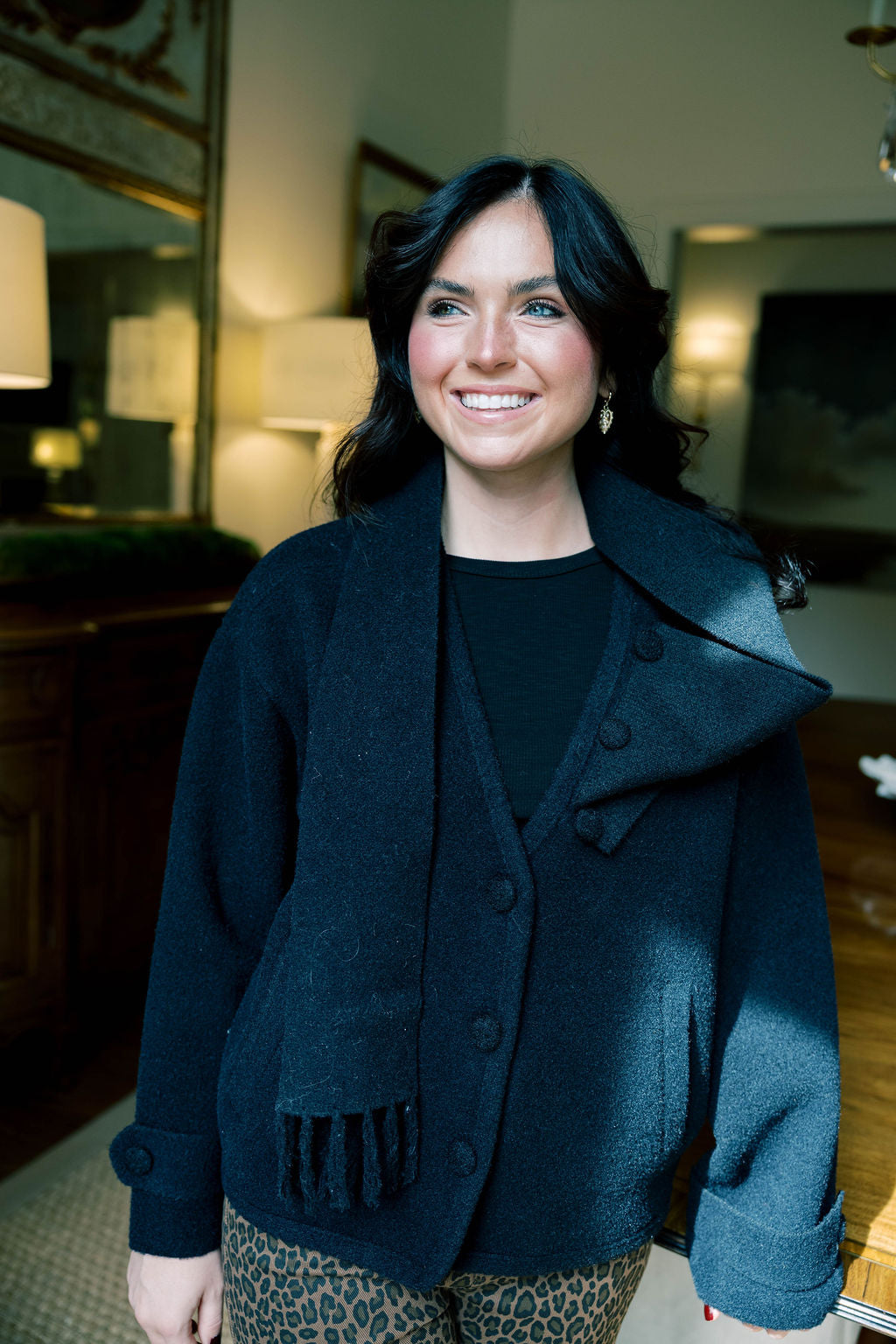 Scarf Cardigan Jacket