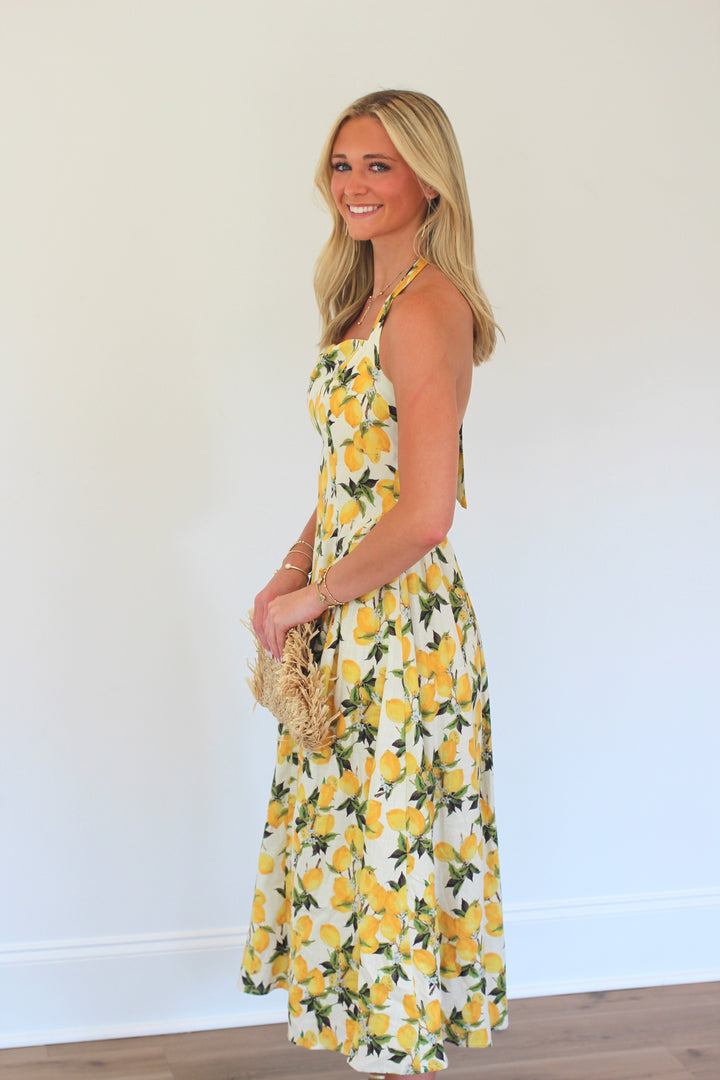 Lemon Grove Midi Dress