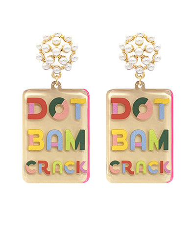 Mahjong Earring