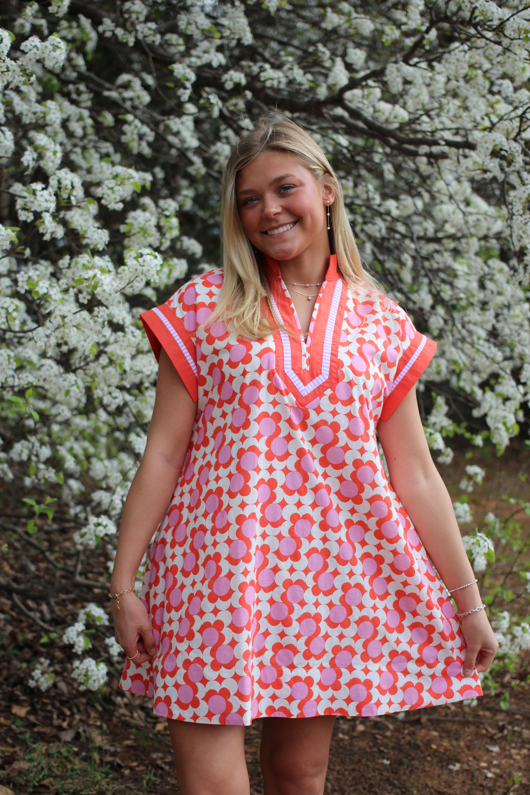 Coral Poppy Dress