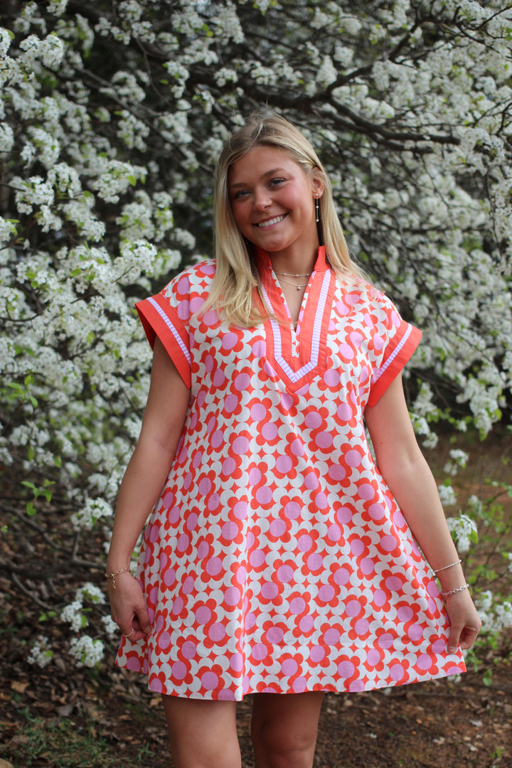 Coral Poppy Dress