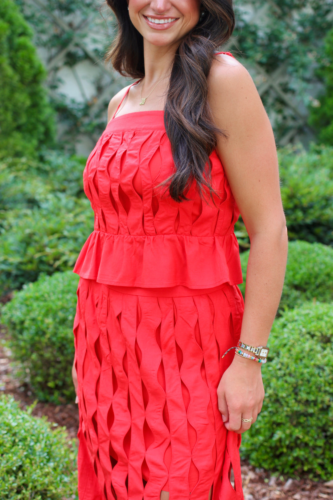 Cherry Wave Skirt Set