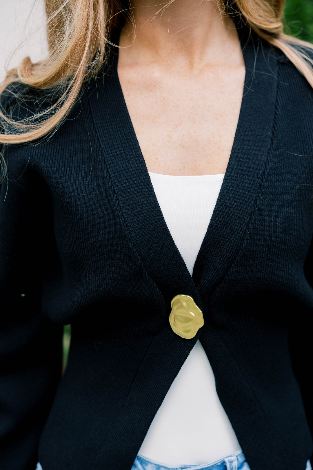 Golden Accent Cardigan